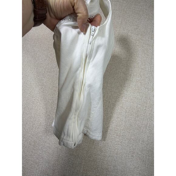 Elegant White Lace Trim Women's Top - Picture 6 of 9